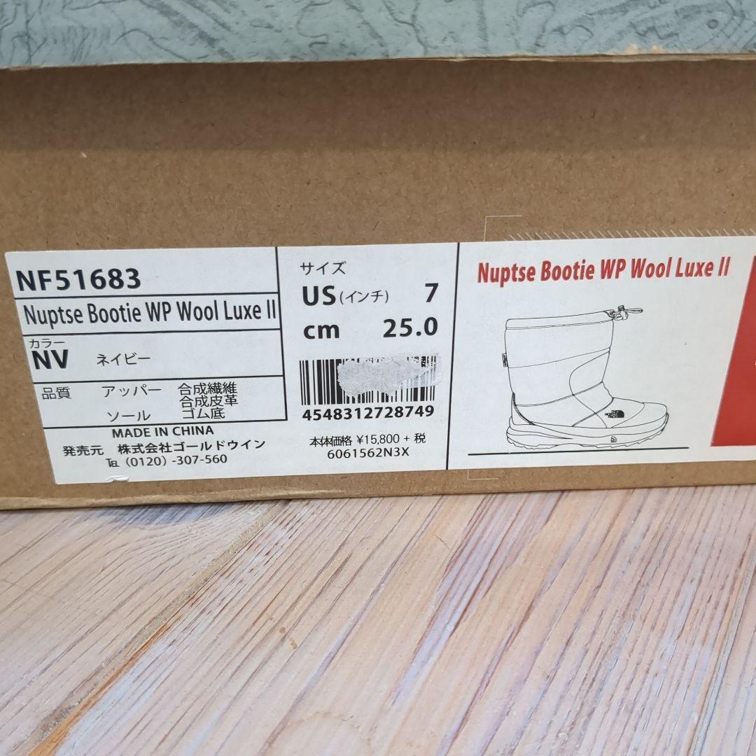 ノースフェイス Nuptse Bootie WP Wool Luxe II　箱付