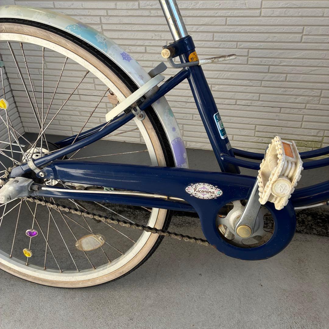 【山口県】ブリヂストン 女の子 自転車 リコリーナ24インチ ブルー