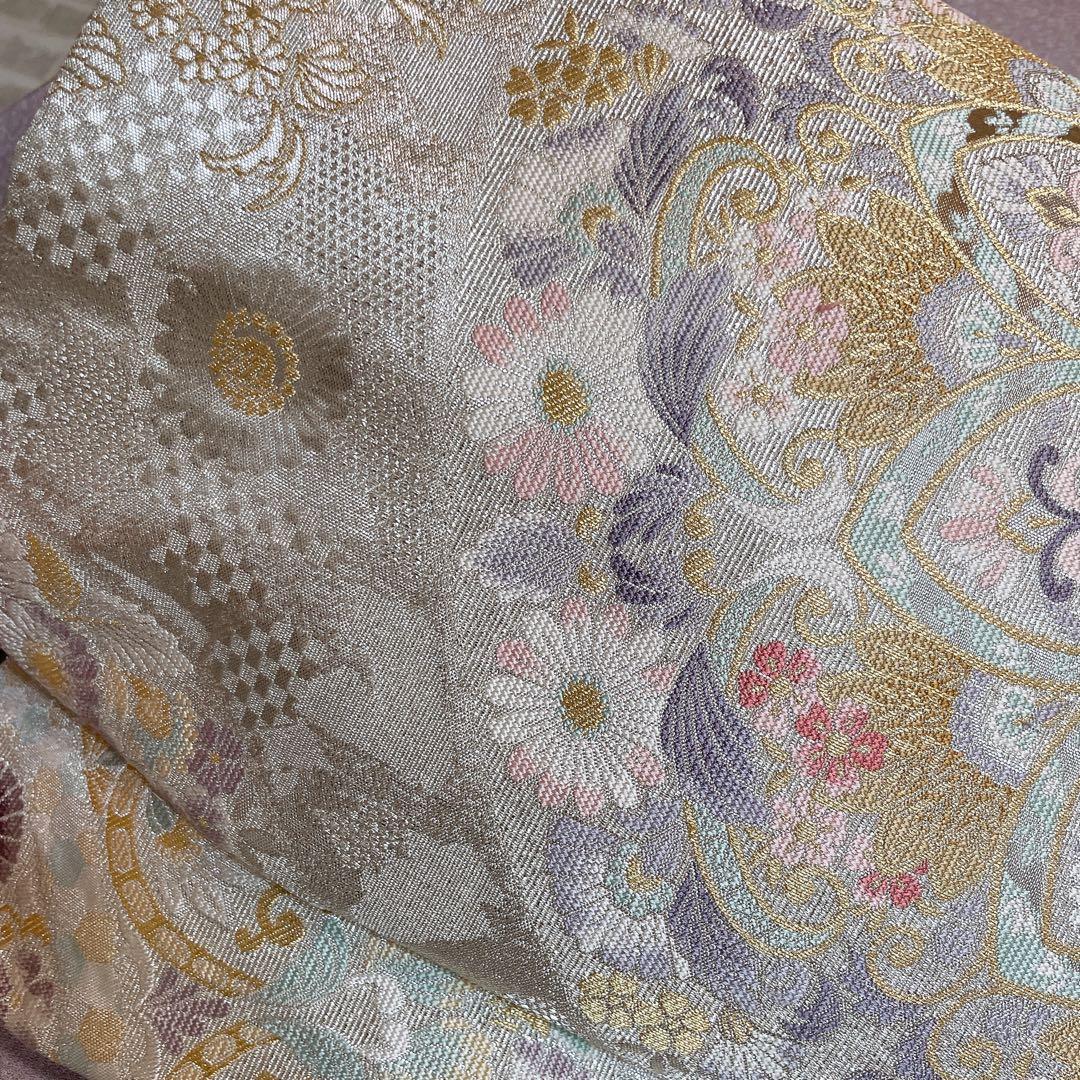 訪問着　フルセット　鶴　飛び立つ鶴　金彩加工　螺鈿加工　入学式　卒業式　Q5