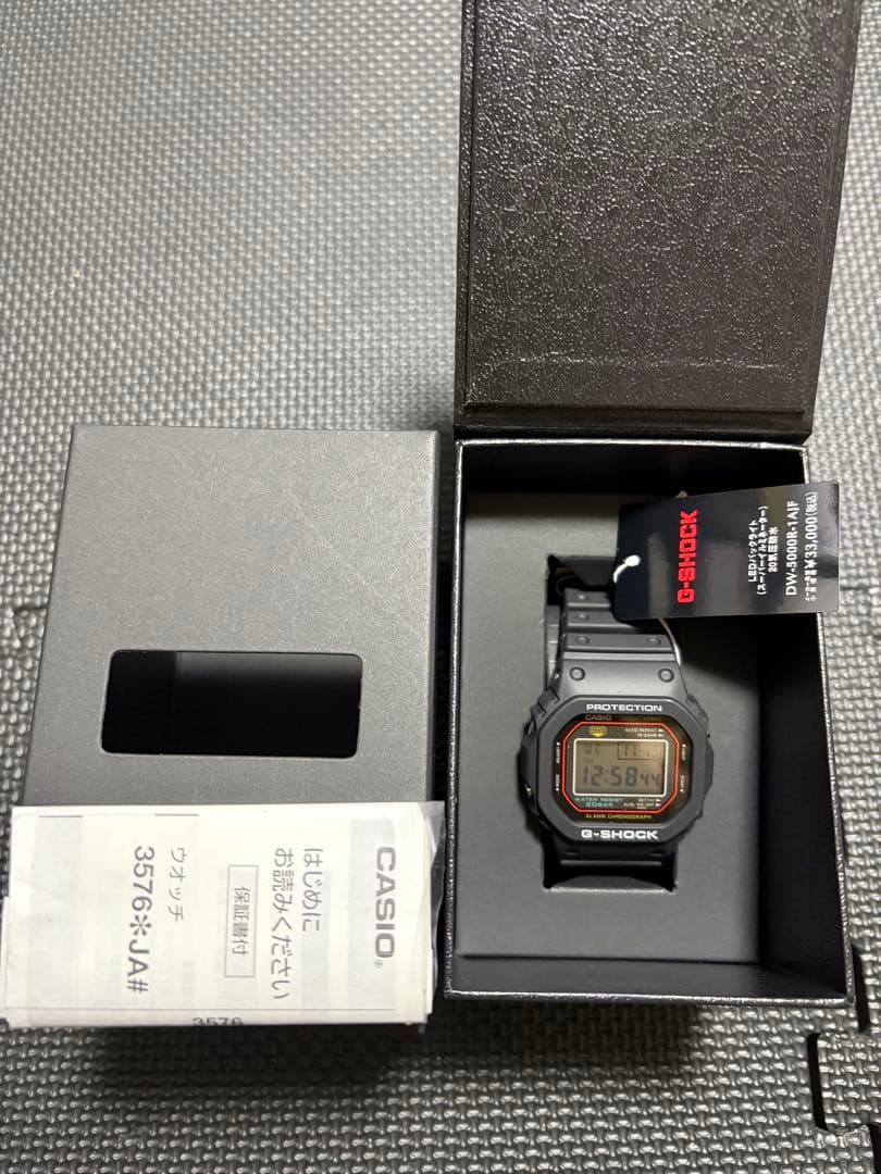 タグ付 G-SHOCK DW-5000R-1AJF 初代G-SHOCK復刻モデル