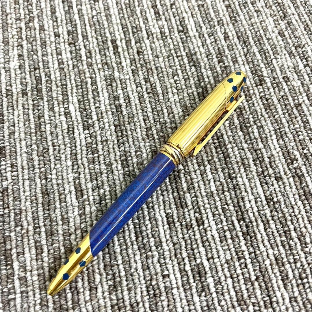 美品　Cartier　カルティエ　パンテール　トリニティ　ボールペン　ブルー