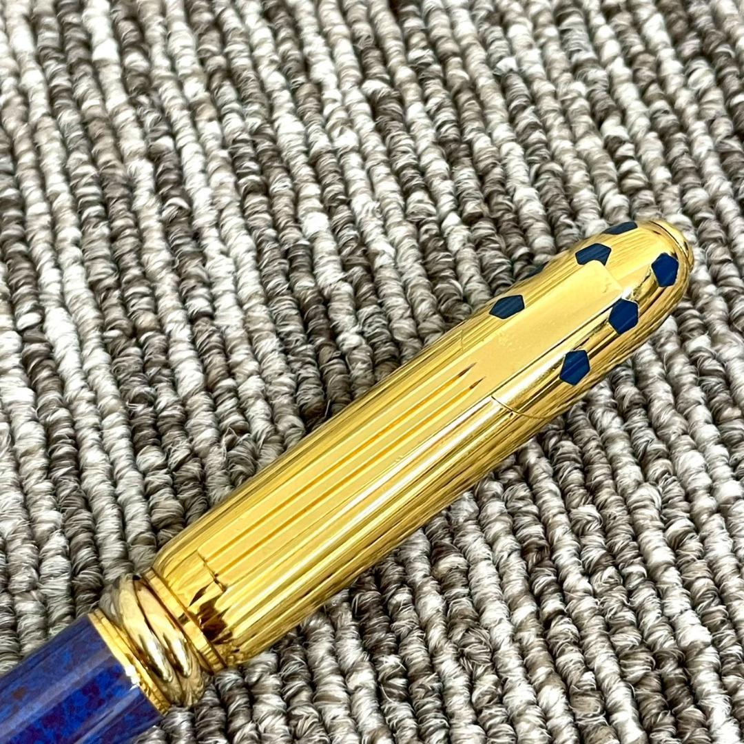 美品　Cartier　カルティエ　パンテール　トリニティ　ボールペン　ブルー