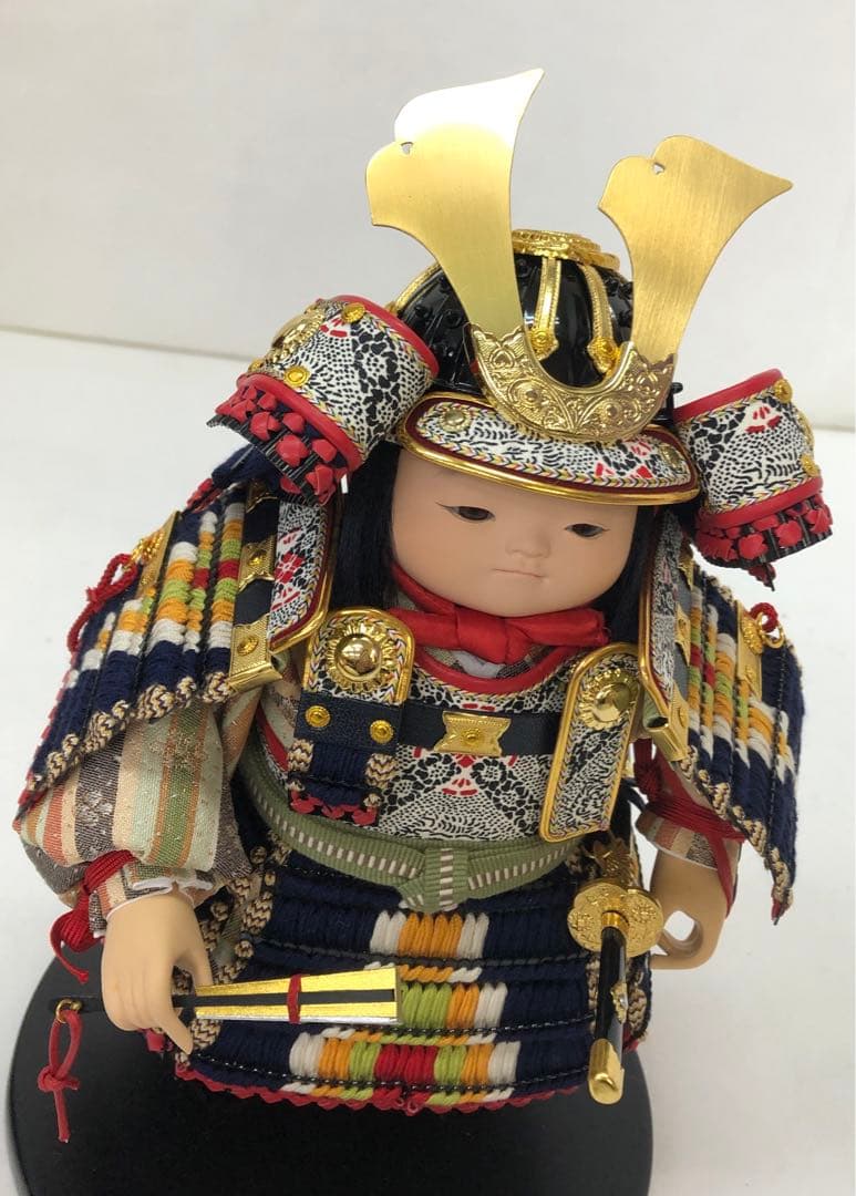 値下げしました五月人形　大将人形　鉄平　松崎幸一光作　おぼこ大将