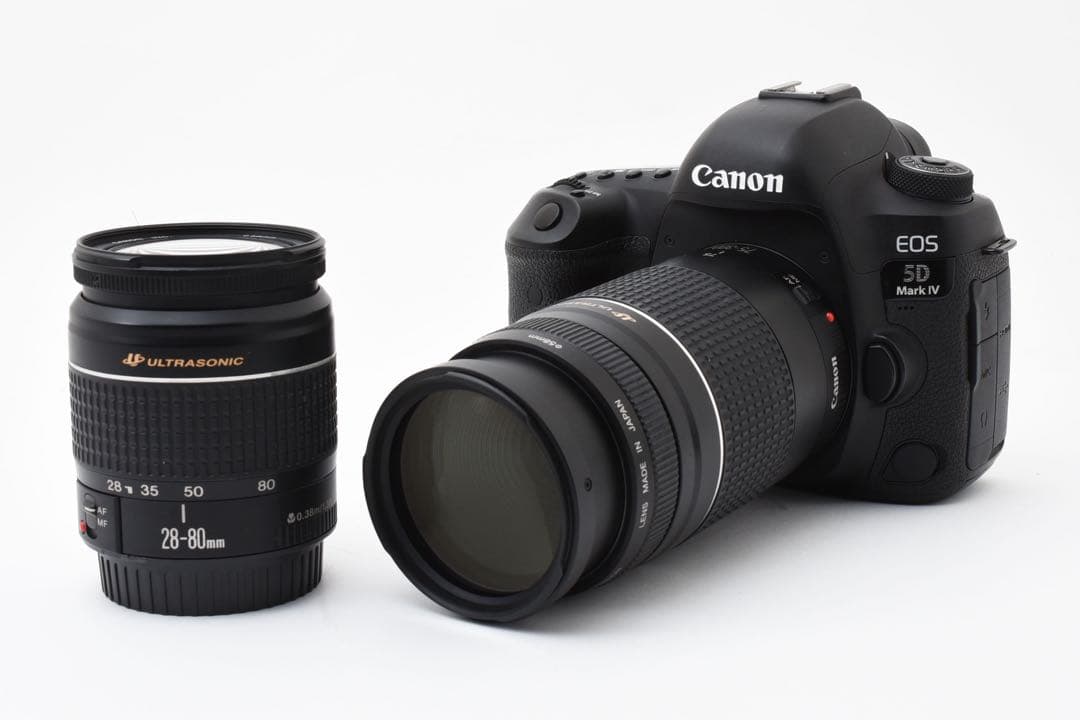 一眼レフカメラ☆Canon EOS 5D Mark IV標準&望遠レンズセット