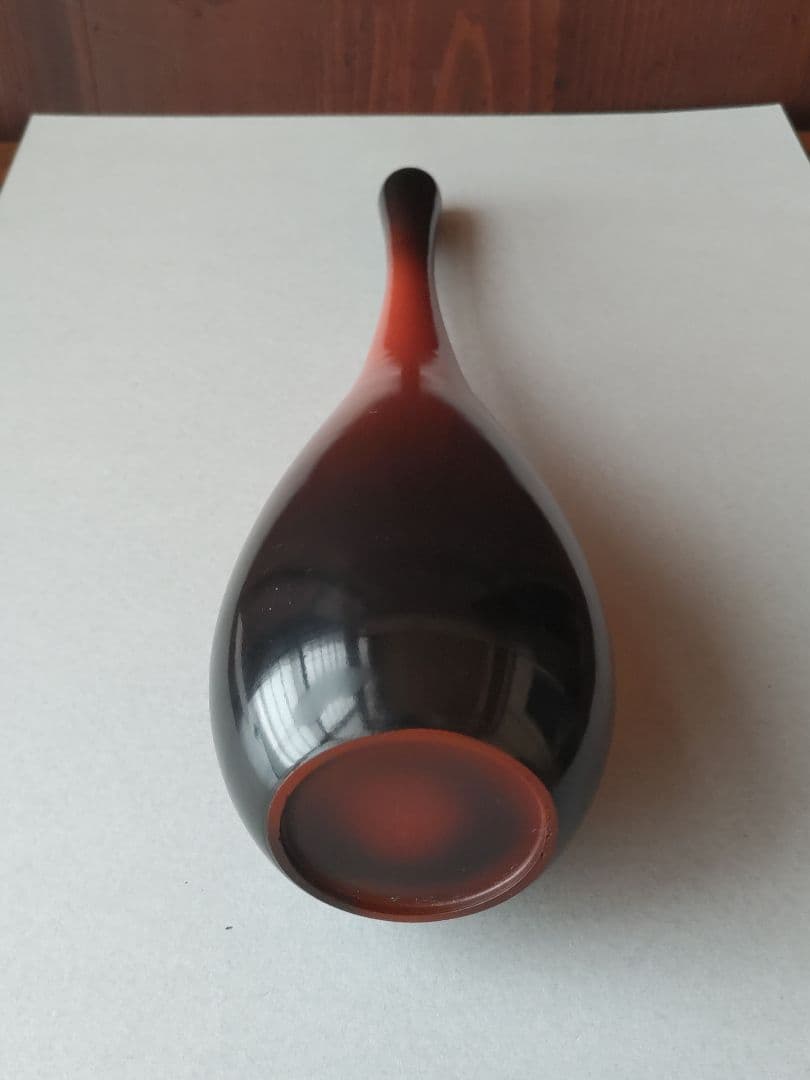 鶴首の花器　銅製　希少　華道池坊家元署名