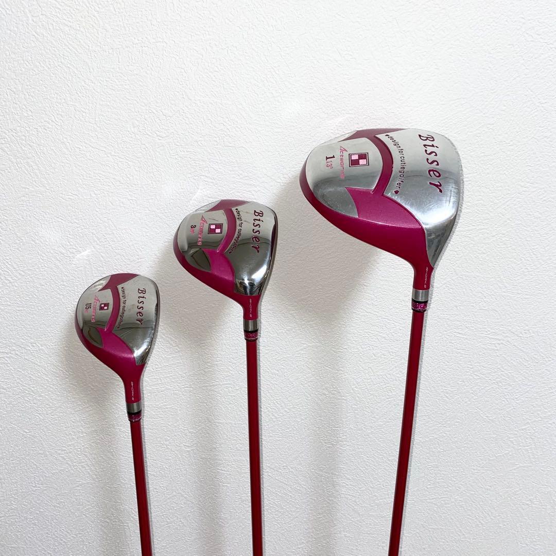 Bisserレディース用ゴルフクラブ フルセット☆初心者 女性右利き用 バッグ付
