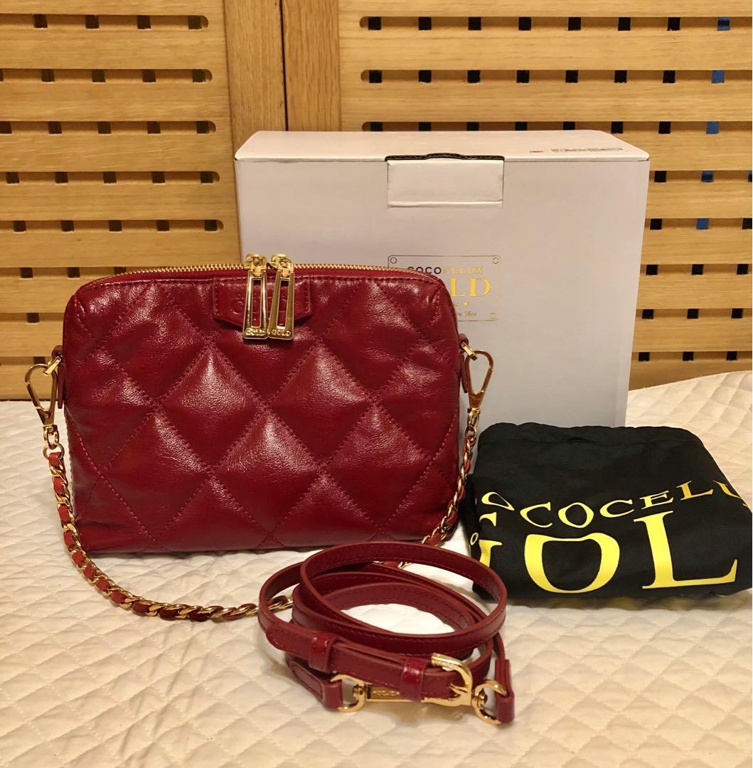 【美品】✨ココセリュクスゴールド✨ハンドバッグ✨キルティングレザー✨送料込み✨