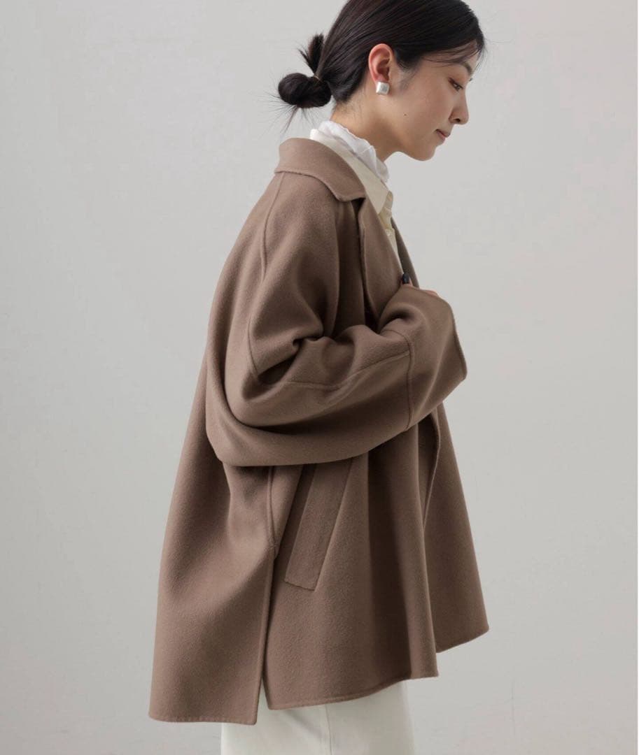 【IENA】スーパー160ダブルフェイスショートコート