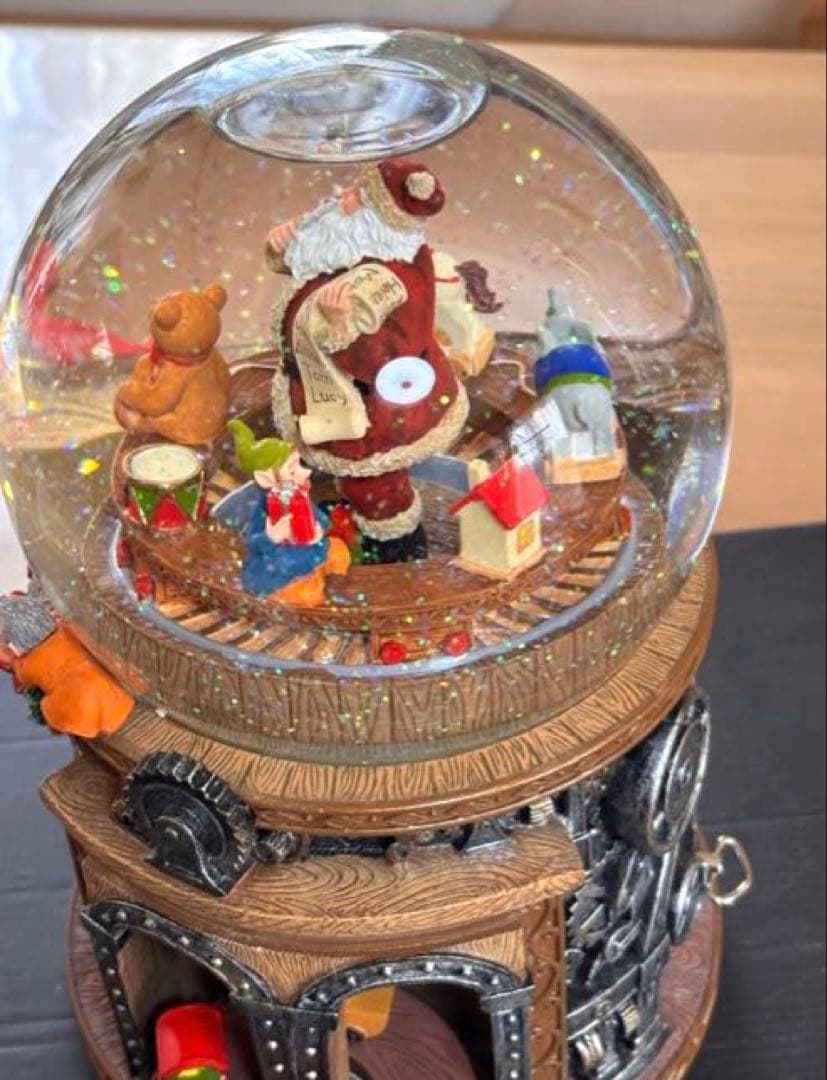 KIRKLAND サンタクロース スノードーム オルゴール 正常動作品