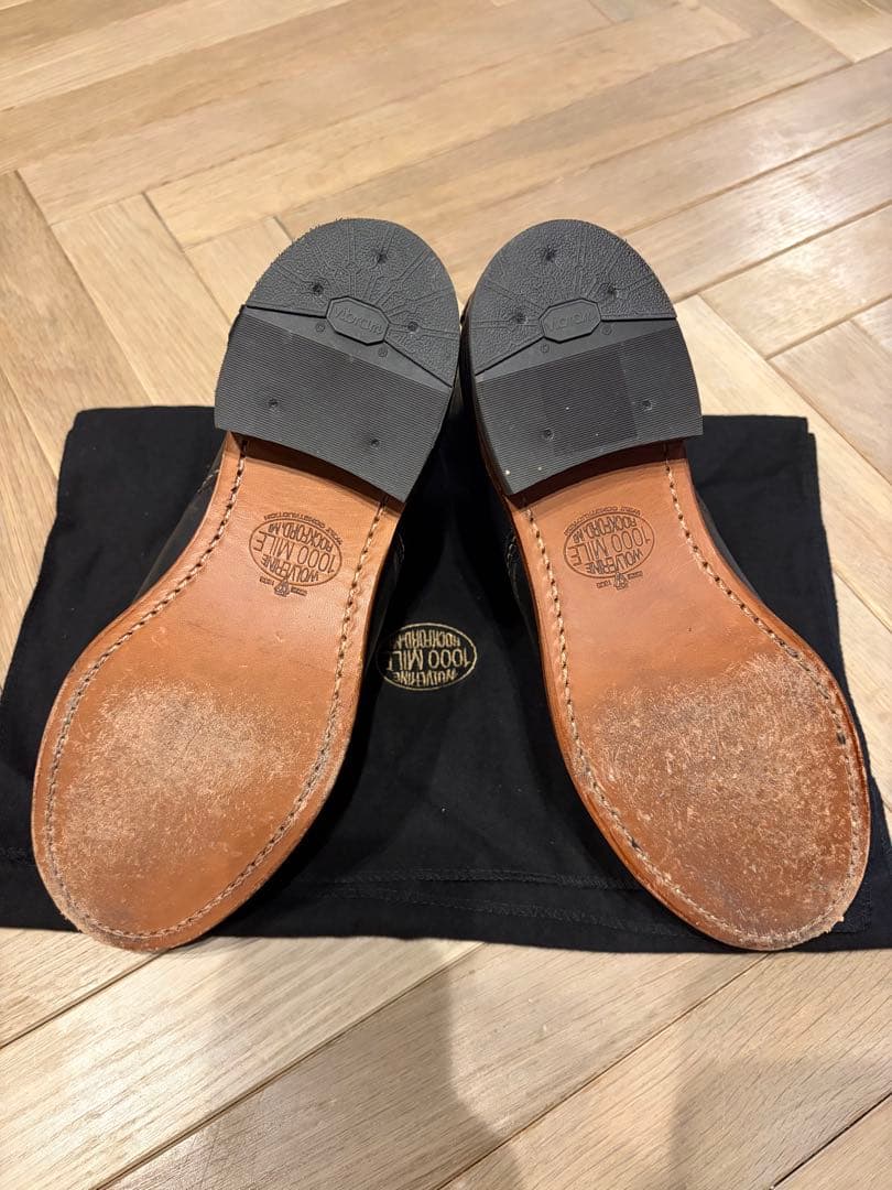 Wolverine 1000 Mile ブラックワークブーツ