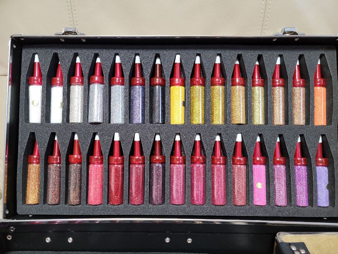 ボディージュエリーアートセット46色♡ ダイヤモンドパウダーグリッター