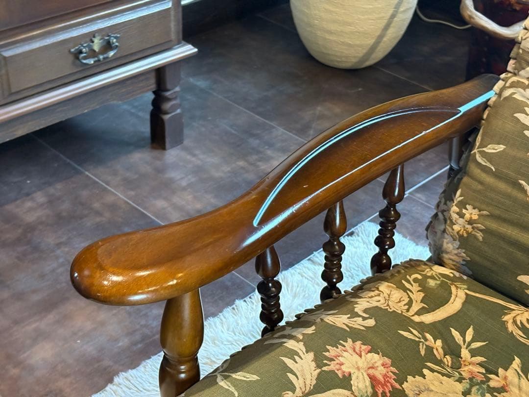 ②カリモク karimoku リクライナー　コロニアル　RC60 レトロ　GG