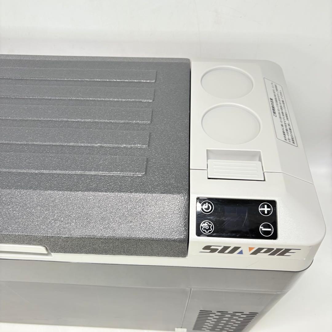 【動作良好・別売バッテリー付】SUNPIE コードレス車載冷蔵冷凍庫 30L