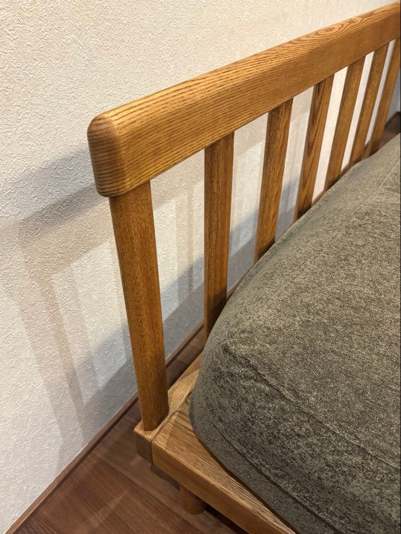 リセノ/アグラソファ/状態良好/1.5人掛け/グレージュ