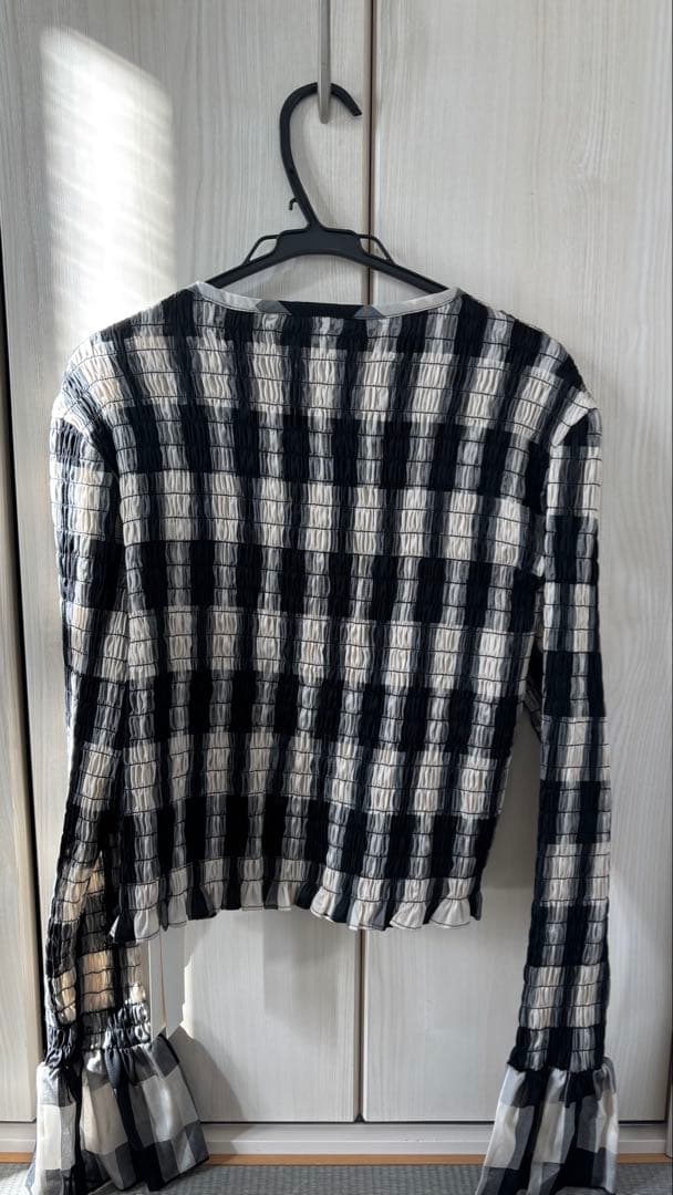 最終値下げCLANE SHIRRING DESIGN BLOUSE サンプル品