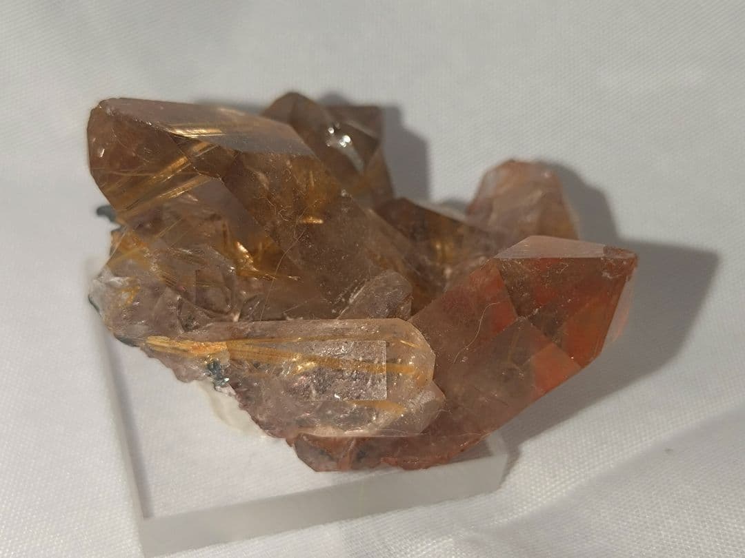 外国産鉱物 ブラジル産 ヘマタイトルチルクォーツ パワーストーン 原石