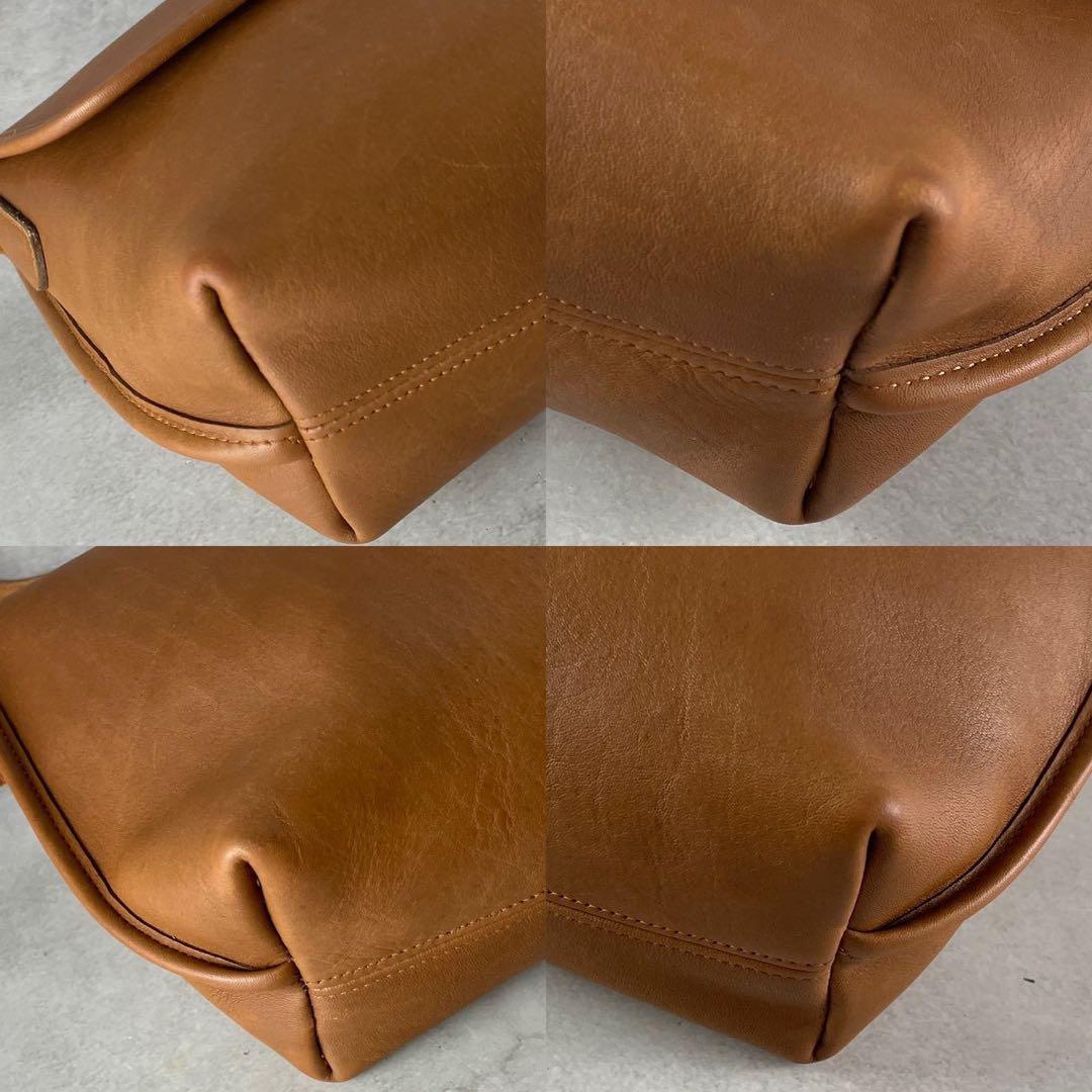 ✨美品✨オールドコーチ　ショルダーバッグ ターンロック　レザー　ブラウン