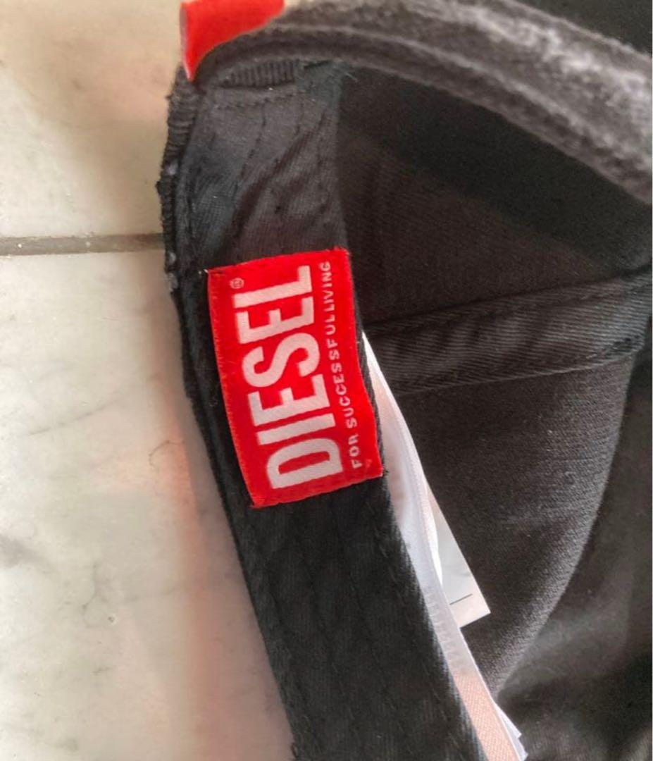 DIESEL dieselキャップ　ブラックデニムキャップ　人気商品　正規品