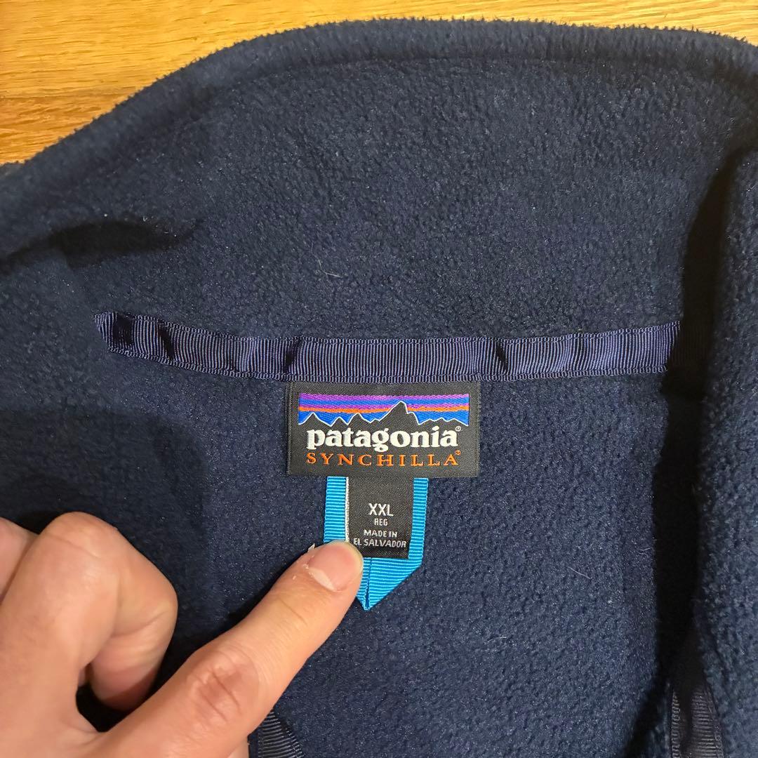パタゴニア　フリースベスト　シンチラ　ジップアップ　ツートン　FA15 XXL