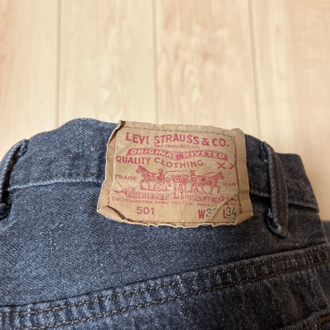 リーバイス501 ブラックUSA製　最終値下げです、よろしければお願いいたします