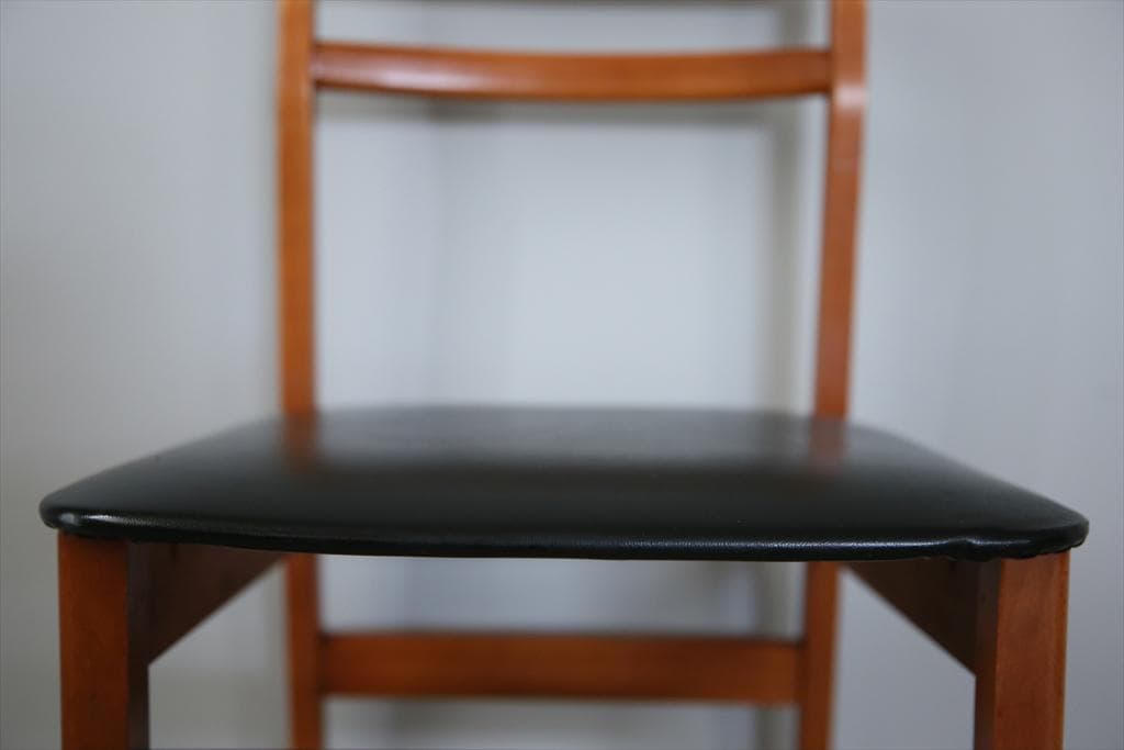 英国ヴィンテージチーク古木ダイニングチェア/椅子イス/モダン(92-183-2)