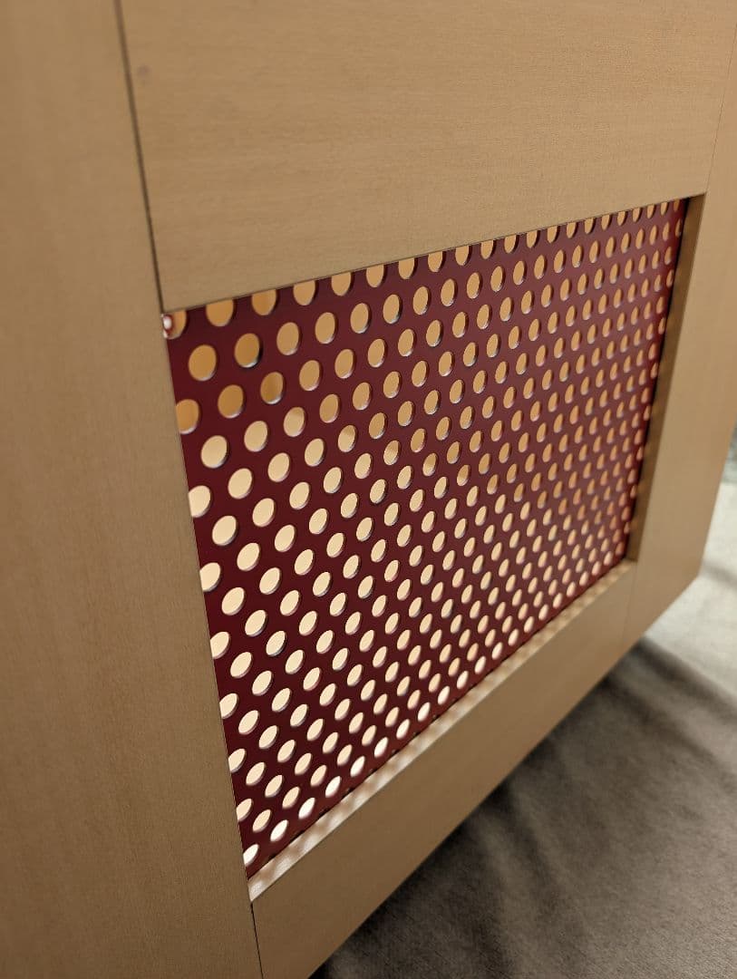 即発送☆アクタス購入　収納ボックス キャスター付き 赤メッシュ