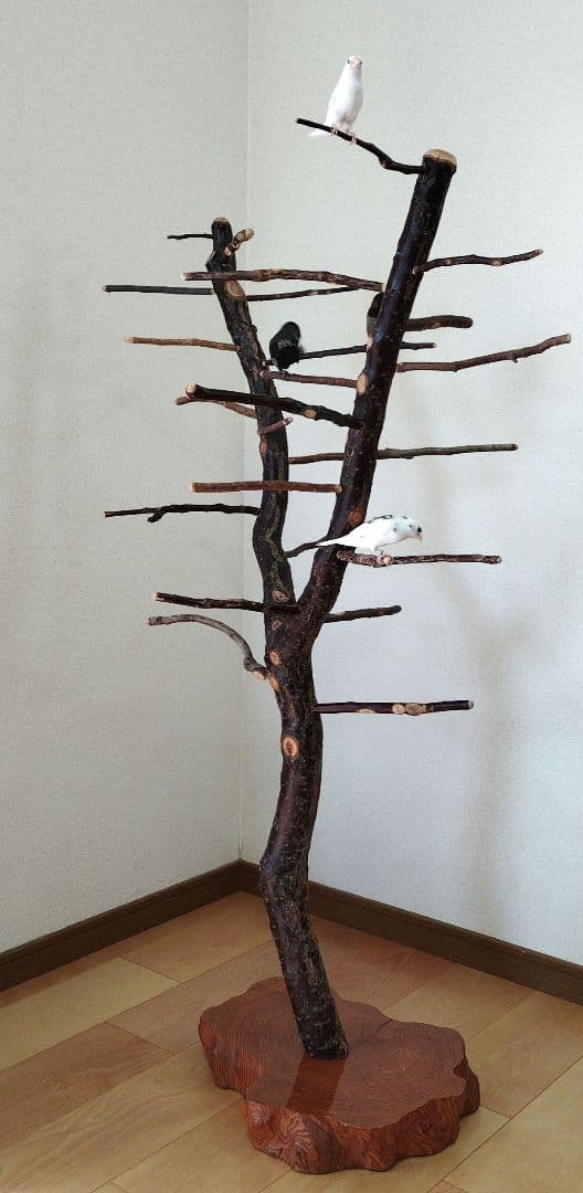 【フィンチ用】梅と桜のフィンチTree バードスタンド