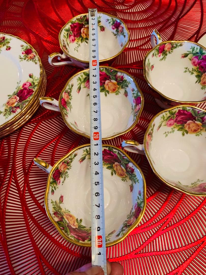   花柄金縁食器セット 25点 セット