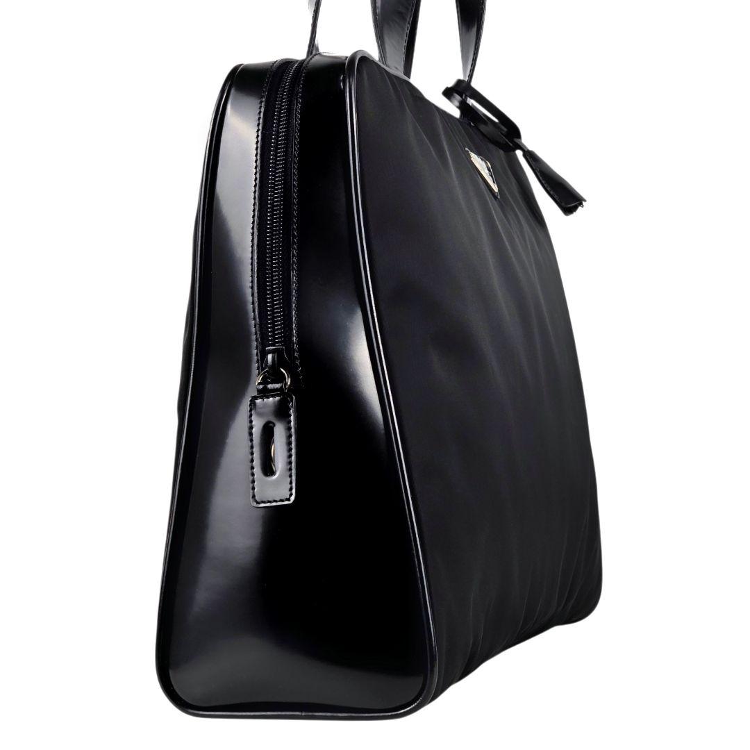 美品 プラダ 三角ロゴ テスート レザー ビジネスバッグ トートバッグ