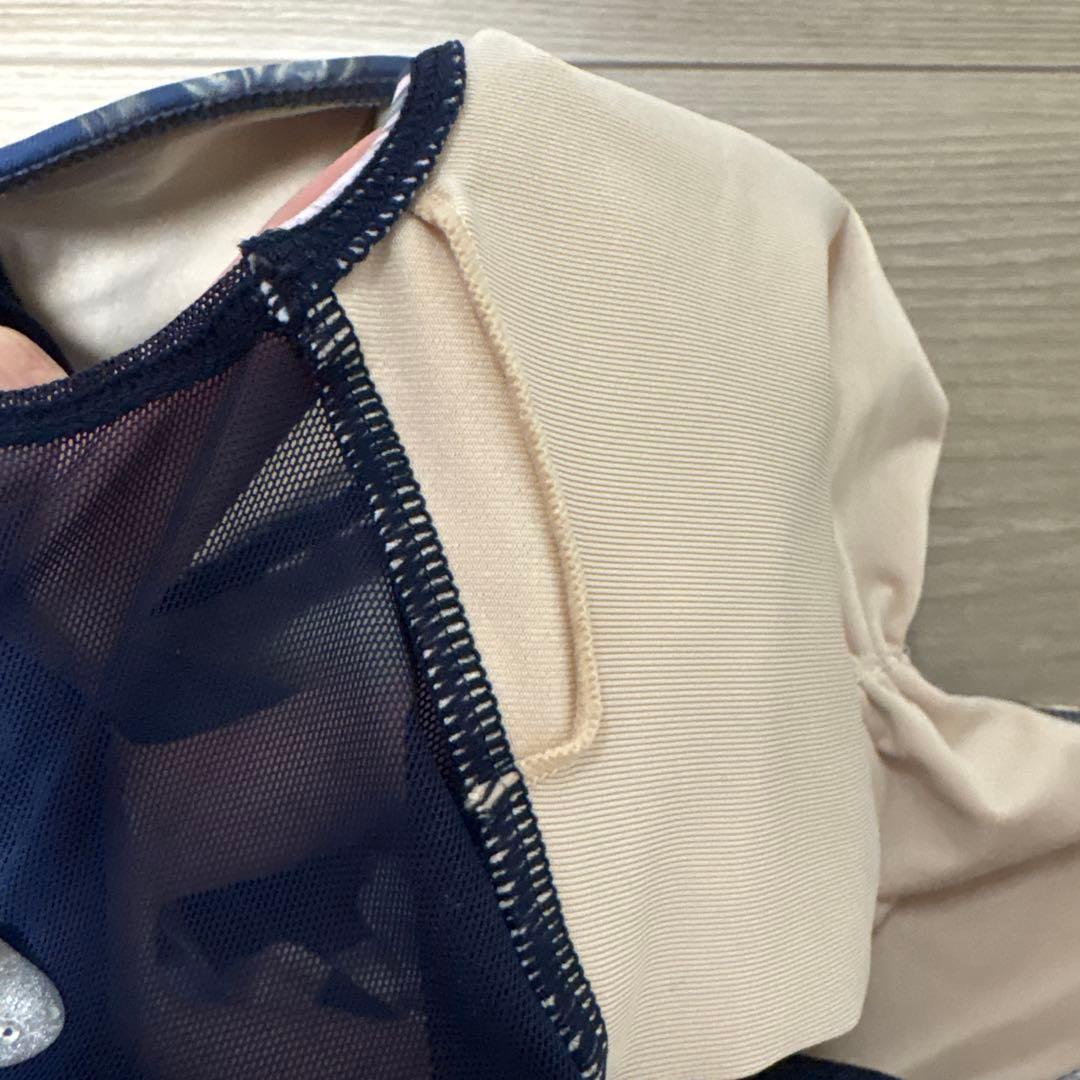 stina 花柄 ネイビー レオタード