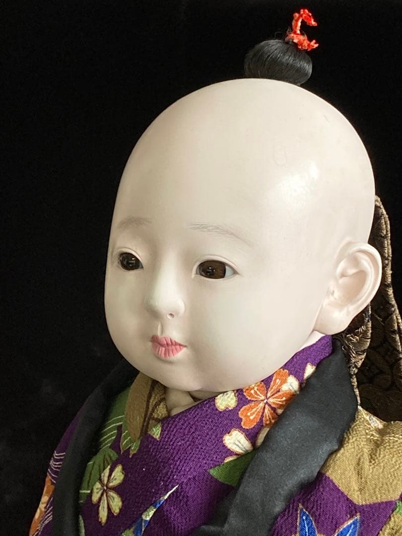 大変作りの良い人形　市松人形　抱き人形　日本人形　54㎝　男の子
