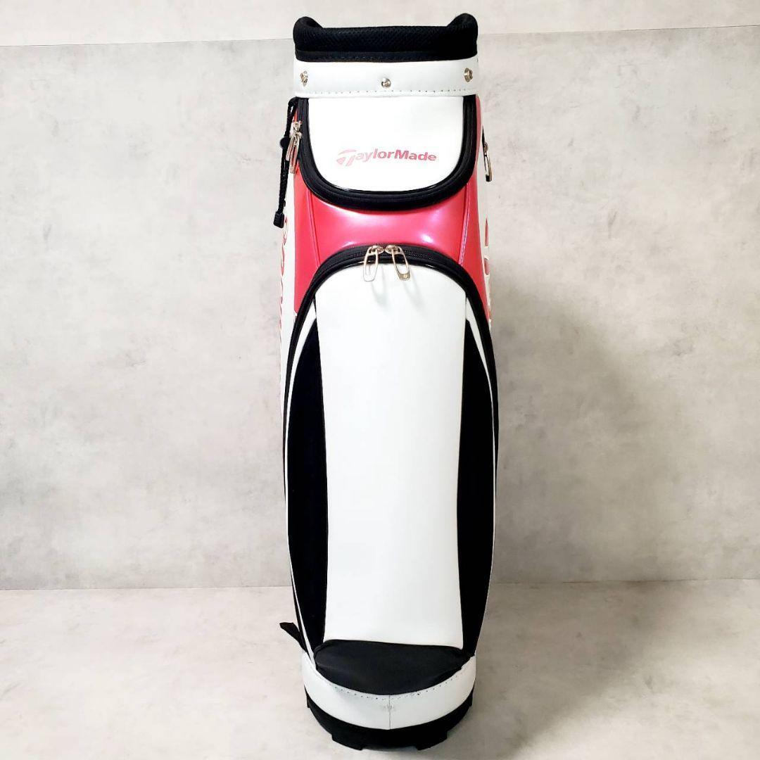 テーラーメイド キャディバッグ レディース ホワイト×ピンク ゴルフバッグ