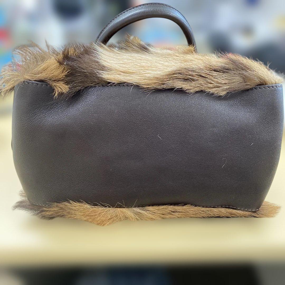 FENDI ファー ハンドバッグ 美品