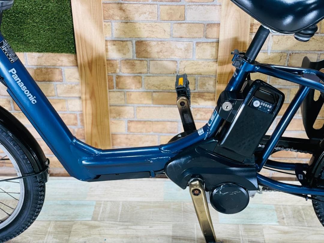 超破格 王様 ネイビー ギュットアニーズ子供乗せ電動アシスト自転車 ZH1586