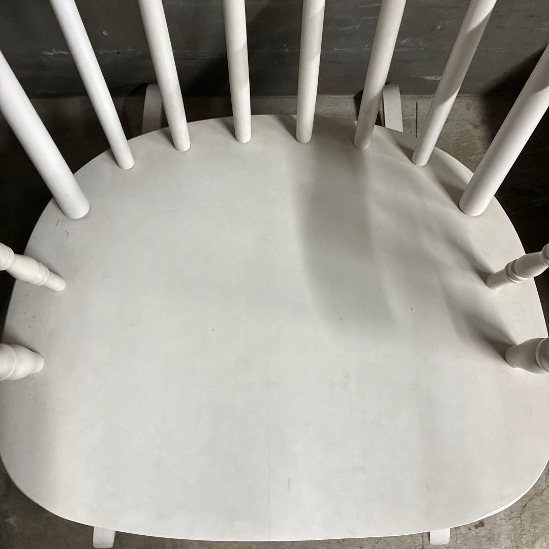 アンティーク ASAHI KYOUHAN ロッキングチェア　ホワイト 椅子 イス