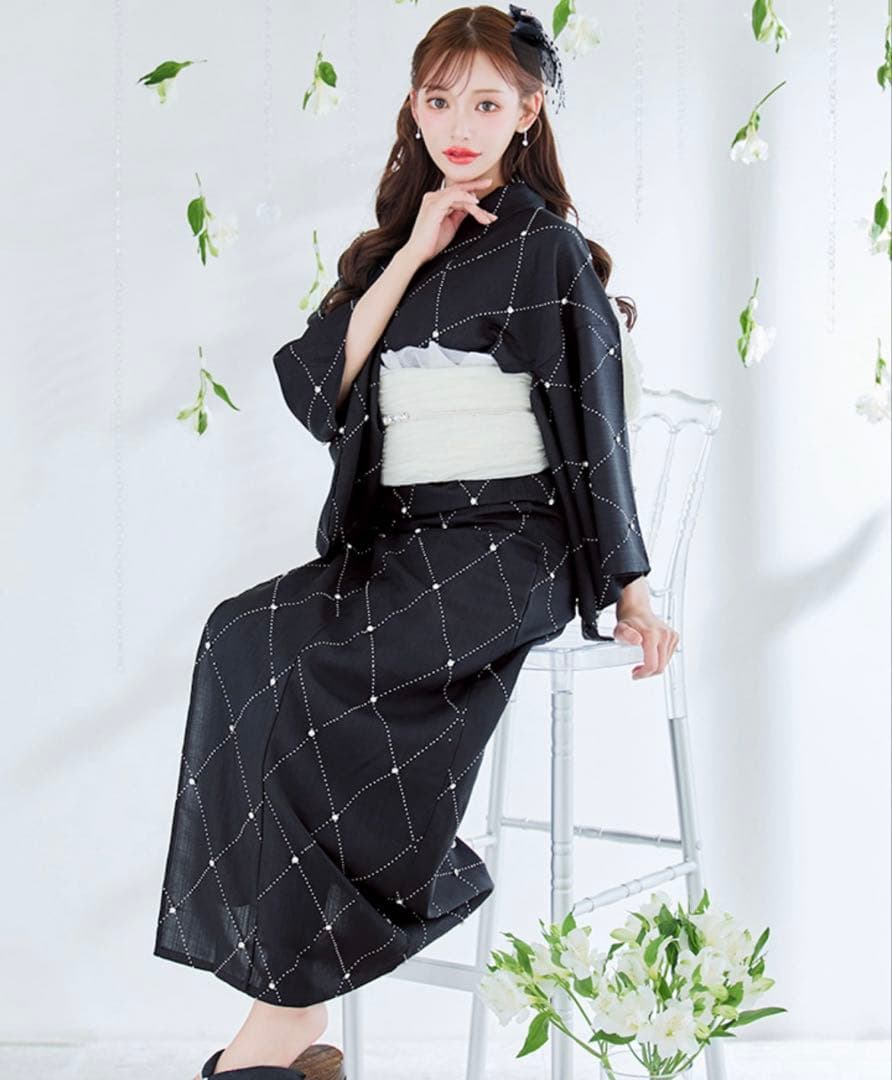 sugar 浴衣 フルセット ブラック