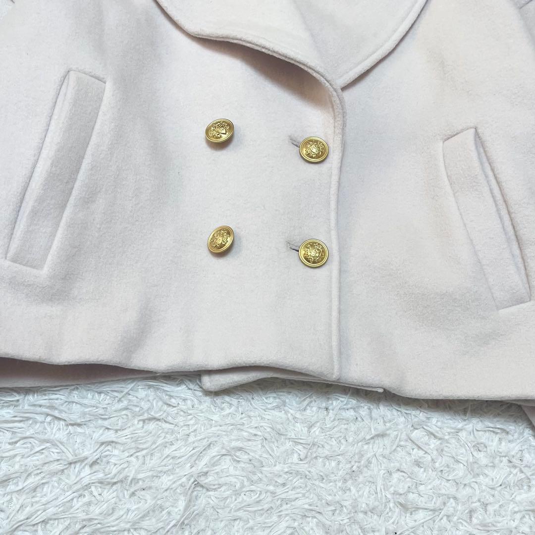 Lily Brown ダブルボタンショートコート 23AW アイボリー