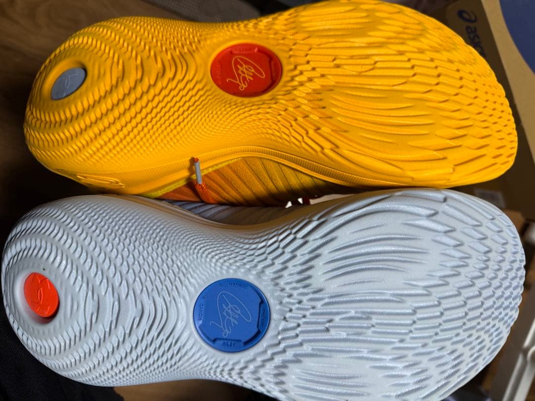 CURRY 12バスケットボールシューズ 青/赤