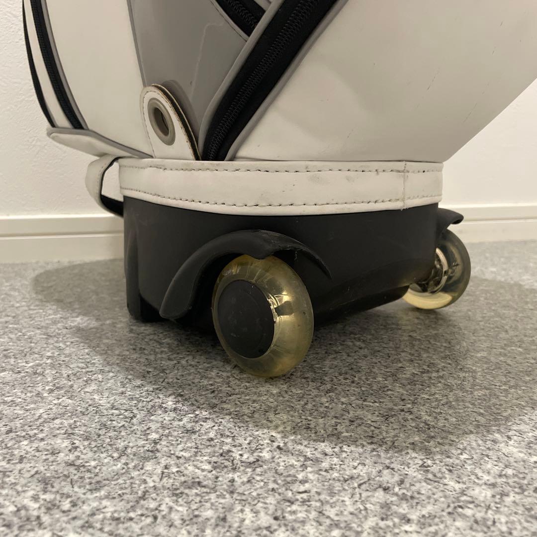 Kasco キャスコ キャディバッグ キャスター付き ゴルフバッグ ホワイト