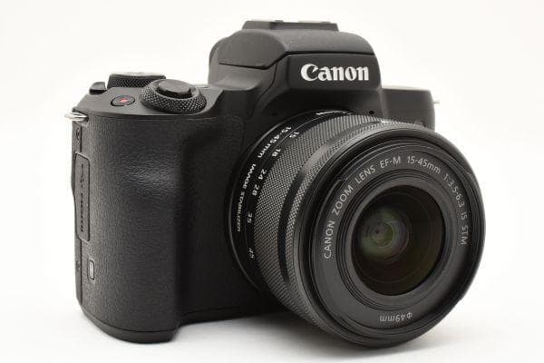 【美品】 キャノン Canon EOS Kiss M レンズキット ミラーレス