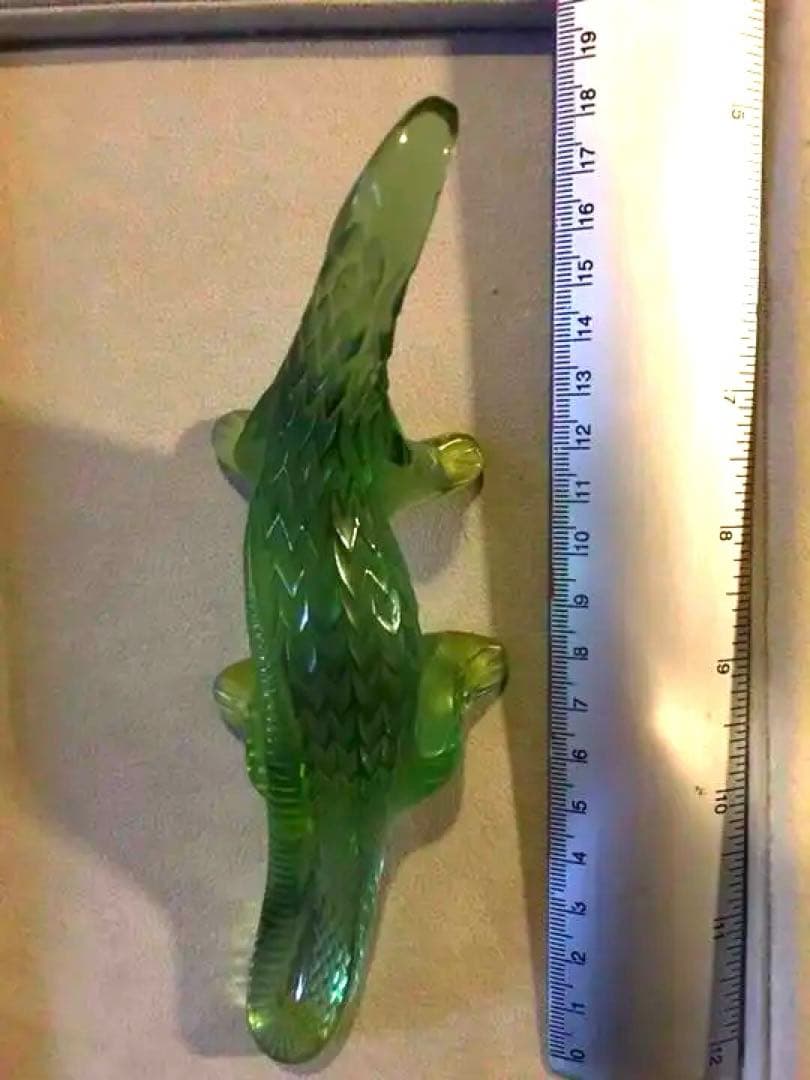 ルネ・ラリック　フランス　ガラスリザードオブジェ　ヴィンテージ