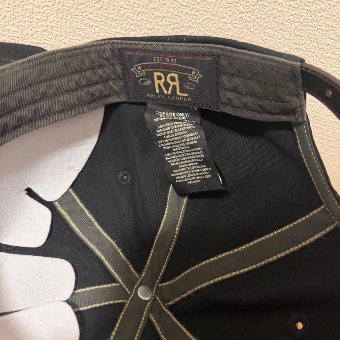 一度のみ使用【RRL】Ranch ロゴ ツイル ボール キャップ