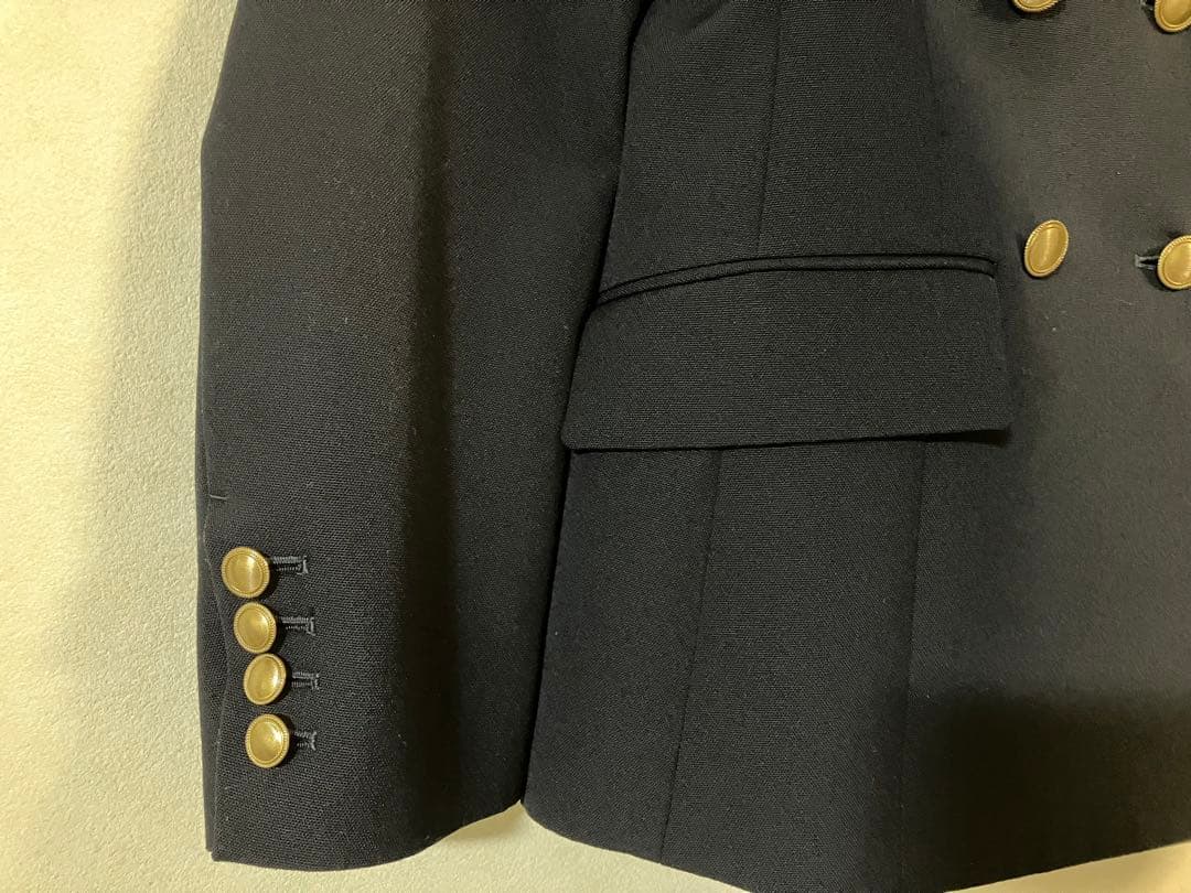 【rm】ネイビーダブルブレストブレザー