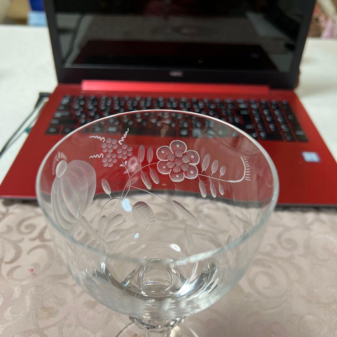 マイセンクリスタルグラス　ブルーオニオン