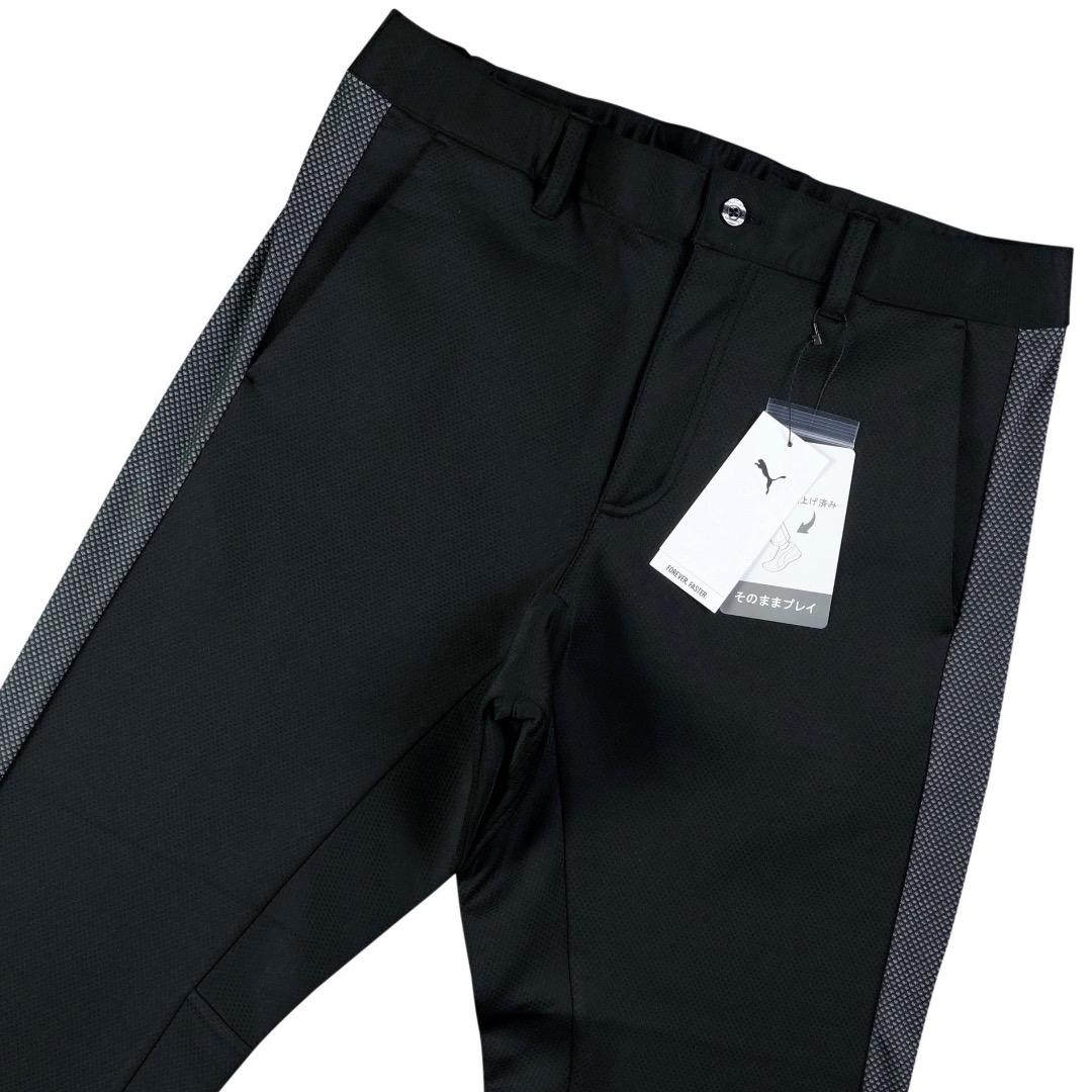 【M】秋冬 定価14,960円 プーマ ゴルフ ライン カードボードパンツ 黒