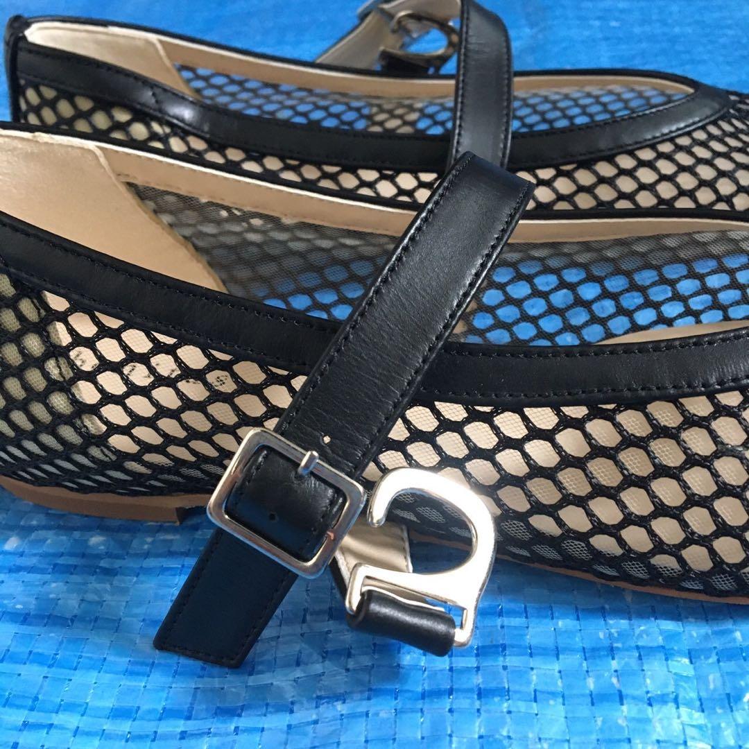 新品⬛︎スローブイエナ⬛︎2024⬛︎メッシュフラットシューズ⬛︎レザー⬛︎23.5