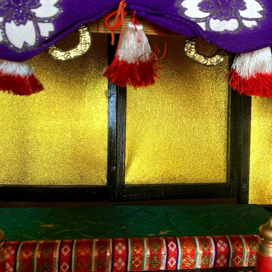 雛御殿 70cm×75cm アンティーク 木製 レトロ　ヴィンテージ