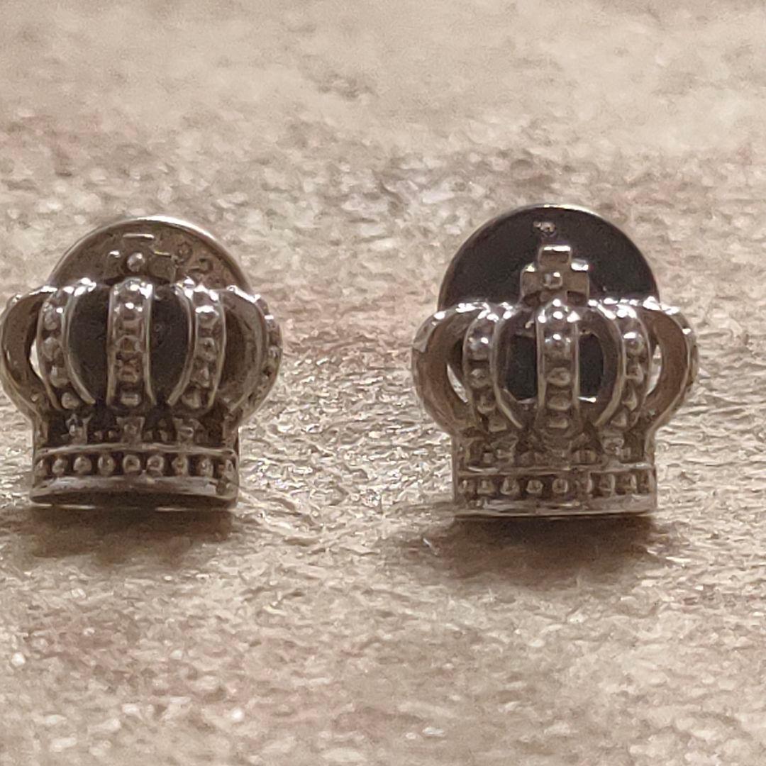 Justin Davis ジャスティンデイビス　シルバー 王冠デザイン ピアス