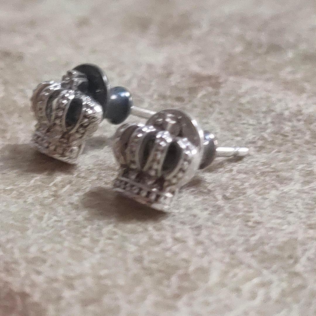 Justin Davis ジャスティンデイビス　シルバー 王冠デザイン ピアス