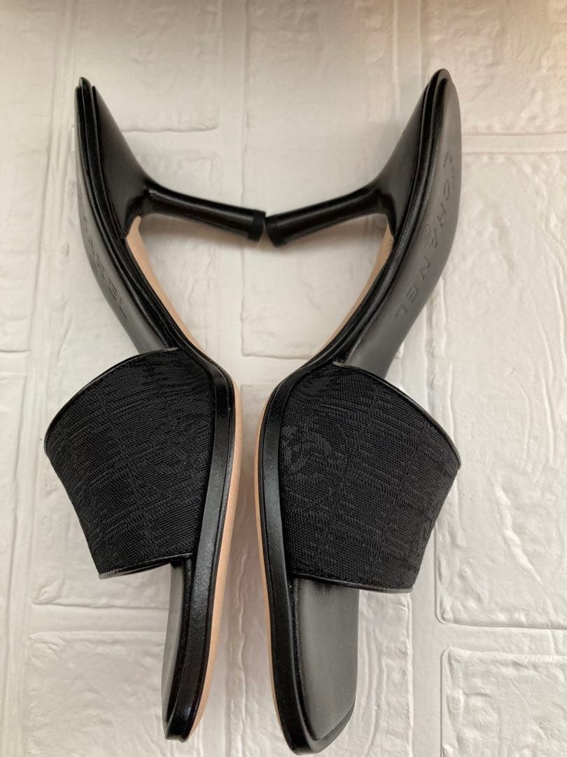 CHANEL サンダル　ミュール　ブラック　36